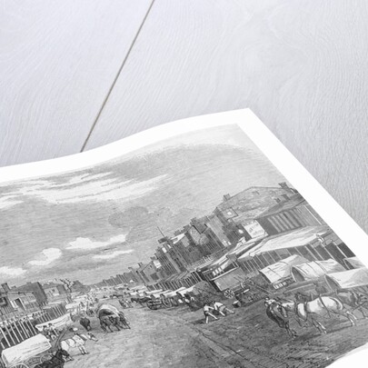 Main Street with Horse and Carriages by Anonymous