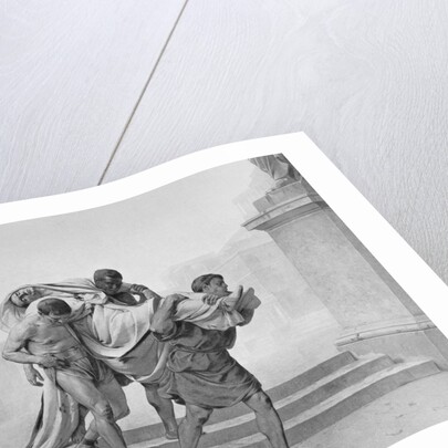 Julius Caesar Being Carried from fatal Death Scene by Anonymous