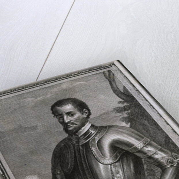 Illustrated Portrait of Spanish Explorer Hernando De Soto by Anonymous