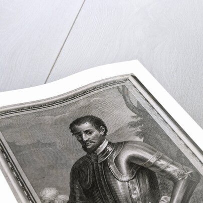 Illustrated Portrait of Spanish Explorer Hernando De Soto by Anonymous