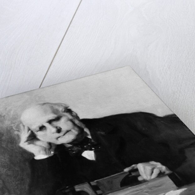 Painting of Scientist Sir Francis Galton at Work by Anonymous