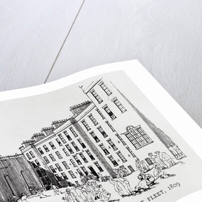 Interior of a Debtors' Prison, The Fleet Illustration by Anonymous