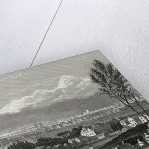 Hillside and Distant View of Birmingham, England by Anonymous