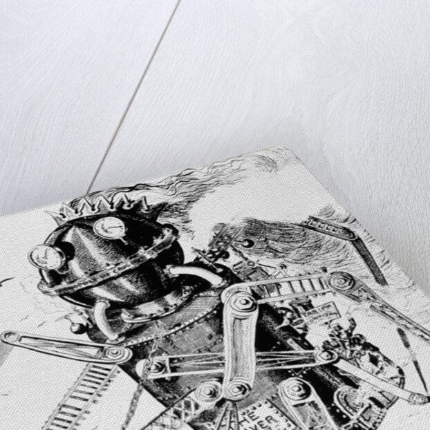 The Demon Which is Destroying the People Political Cartoon by Anonymous