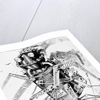 The Demon Which is Destroying the People Political Cartoon by Anonymous