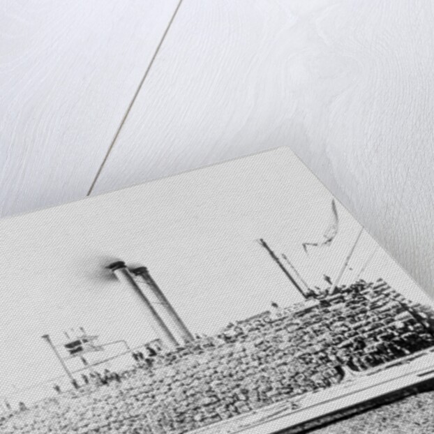 Cotton Bales Loaded on Mississippi Steamboat by Anonymous