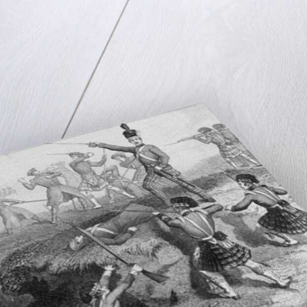 The Highlanders Attacking the Russian Redoubt at the Battle of Alma by D.J. Pound
