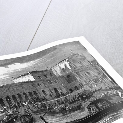 Illustration of Railway Station in Venice by Anonymous