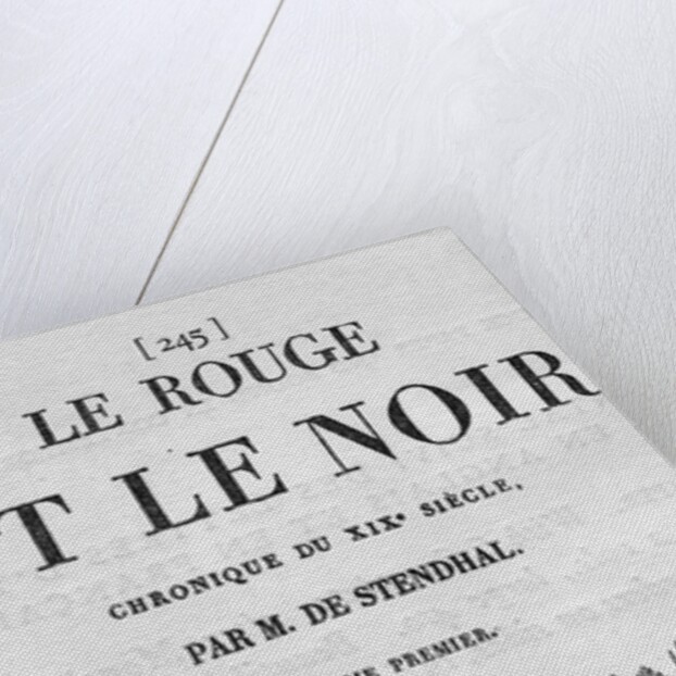 Title Page From "Le Rouge Et Le Noir" by Anonymous