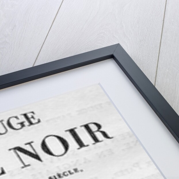 Title Page From "Le Rouge Et Le Noir" by Anonymous