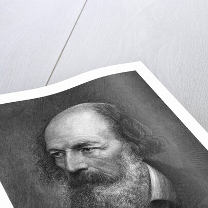 Portrait of Alfred Lord Tennyson by Anonymous