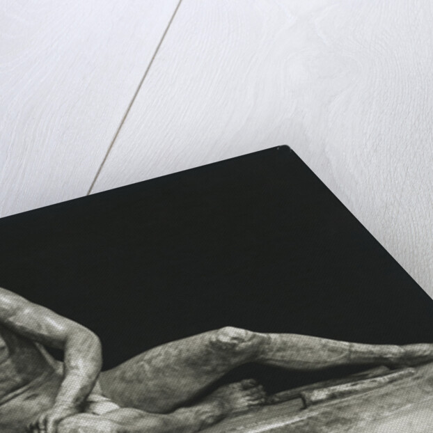 Sculpture of Man Partially Overcome by Anonymous