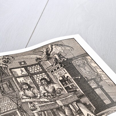Men Working in Printing Press Production by Anonymous