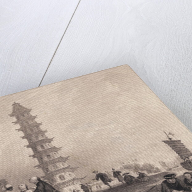 Chinese Men Playing Badminton by Anonymous