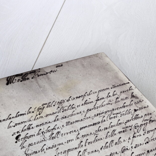 Letter in Script by Anonymous