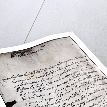 Letter in Script by Anonymous