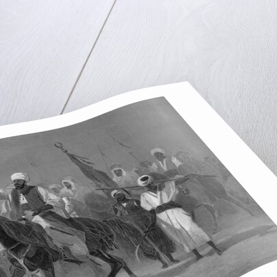 Muhammad on Horseback with Followers by Anonymous