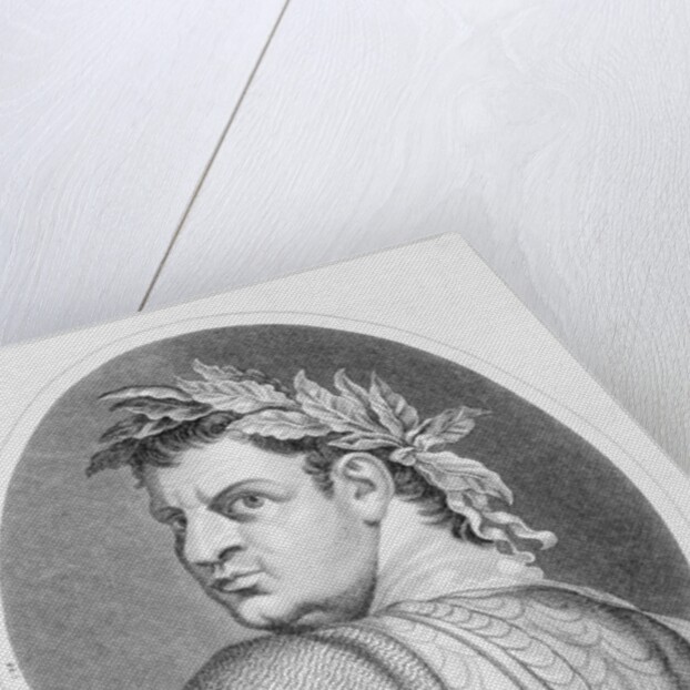 Oval Illustrated Portrait of Titus Caesar by Anonymous