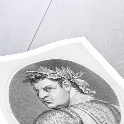 Oval Illustrated Portrait of Titus Caesar by Anonymous