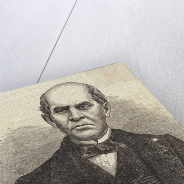 Domingo F. Sarmiento, President of the Argentine Confederation Magazine Illustration by Anonymous