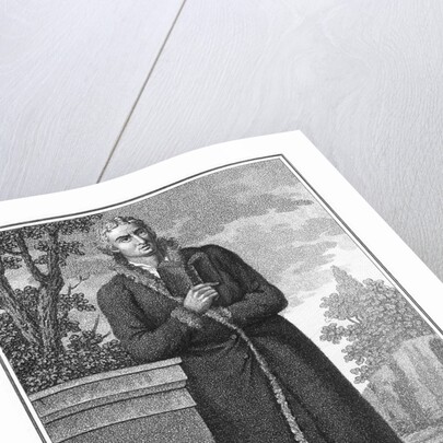 Illustration of Poet Friedrich Schiller Outdoors by Anonymous