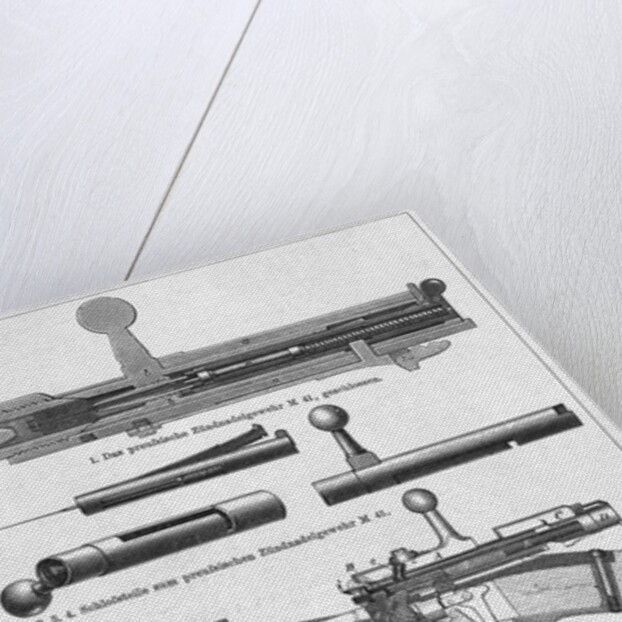 Cross Sections Of Gun Parts/Illust by Anonymous