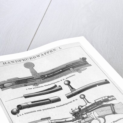 Cross Sections Of Gun Parts/Illust by Anonymous