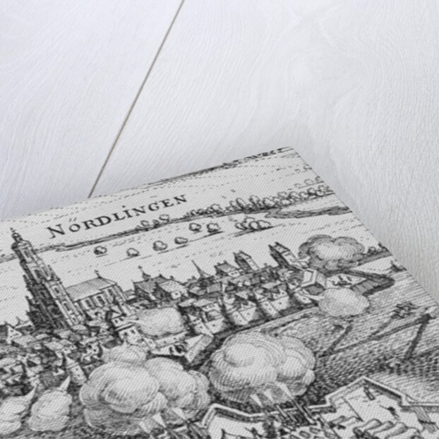 Woodcut Illustration of the Battle of Nordlingen in Bavaria by Anonymous