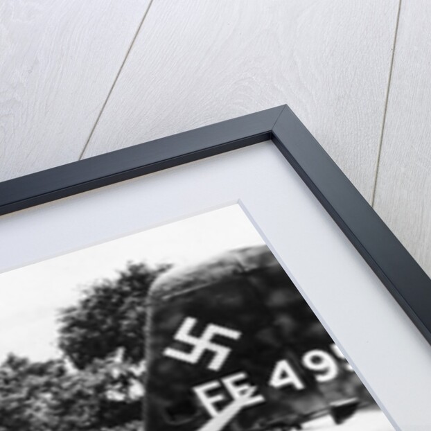 German Airplane in Field by Anonymous