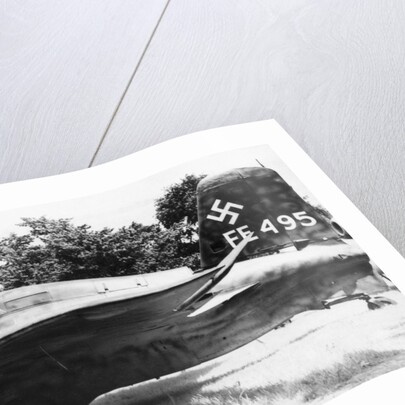 German Airplane in Field by Anonymous