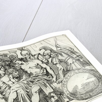 Surgeon Pulling Arrow Out of Alexander the Great's Side by Anonymous