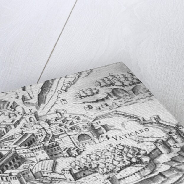 Map of Vatican Area by Antonio Lafreri