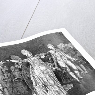 Painting of Couples Dancing the Minuet by Anonymous