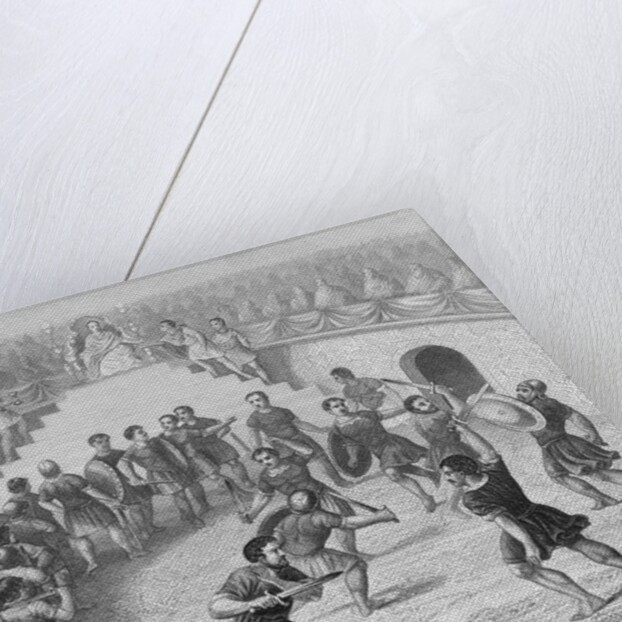 Royalty and Audience Watching Gladiators Fight by Anonymous