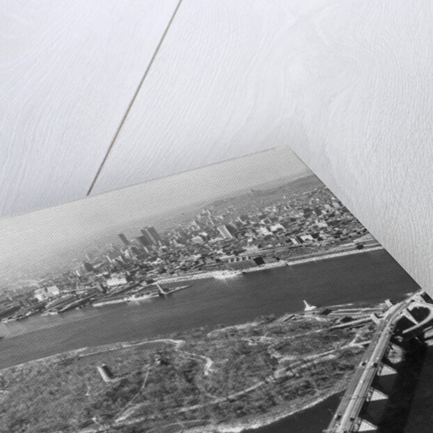 St. Helene's Island and Jacques Cartier Bridge by Anonymous