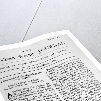 Copy of the New York Weekly Journal by Anonymous