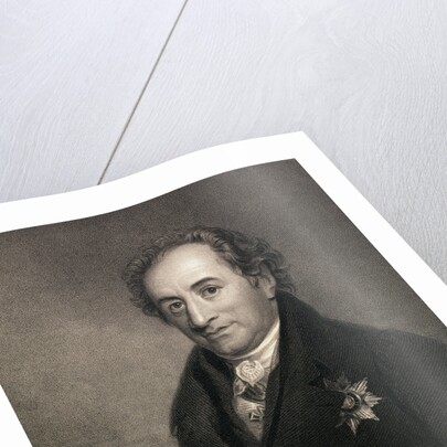 Portrait of Author Johann Wolfgang Von Goethe with Document in Hand by Anonymous