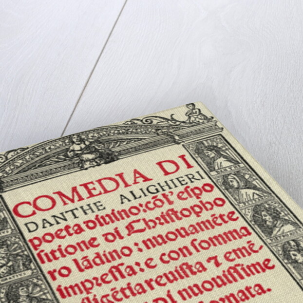 The Title Page to Dante Aligieri's The Divine Comedy by Anonymous
