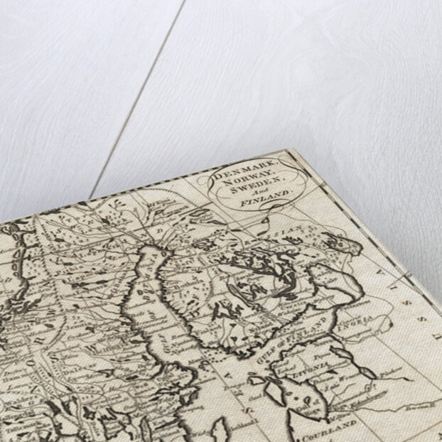 Map of Denmark, Norway, Sweden and Finland by Anonymous