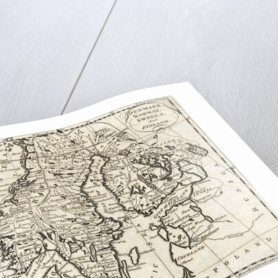 Map of Denmark, Norway, Sweden and Finland by Anonymous