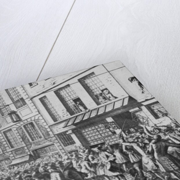 Citizens Crowding French Street by Anonymous