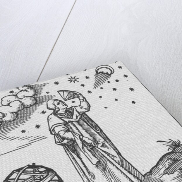 16th-Century Print of Claudius Ptolomy by Anonymous