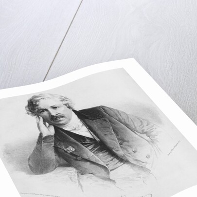 French Artist Daguerre in Studious Pose by Anonymous