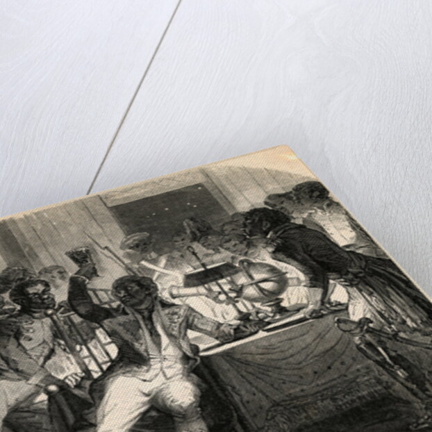 Illustration of Toussaint L'Ouverture Meeting with His Men by Anonymous