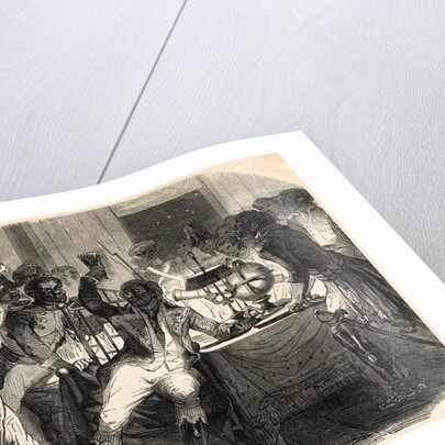 Illustration of Toussaint L'Ouverture Meeting with His Men by Anonymous