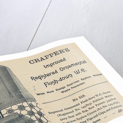 Advertisement for Crapper's Toilet by Anonymous