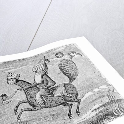 Print Depicting Mohammed Exiting Earth into the Heavens by Anonymous