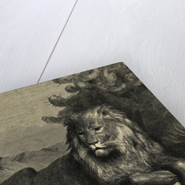 Illustration from Fontaine's The Lion and the Rat by Anonymous