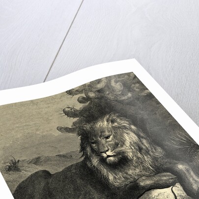 Illustration from Fontaine's The Lion and the Rat by Anonymous