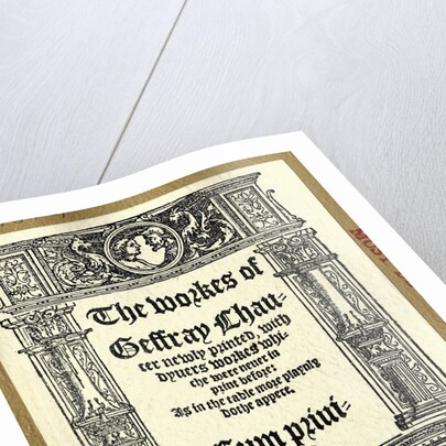 Title Page to Chaucer Works by Anonymous